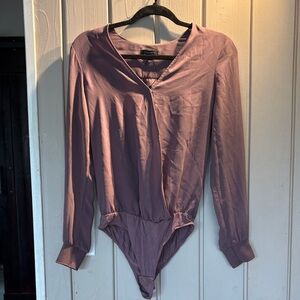 Dynamite Mauve Long Sleeve Bodysuit